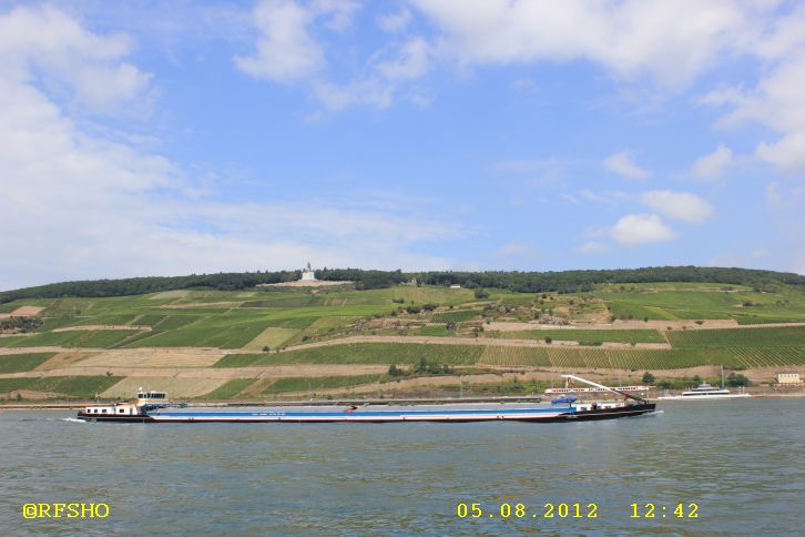 mit der Rheinfähre von Bingen nach Rüdesheim
