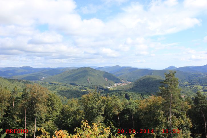 Schusterpfad, Blick vom Hühnerstein 