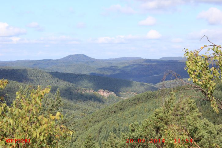 Schusterpfad, Blick vom Hühnerstein 