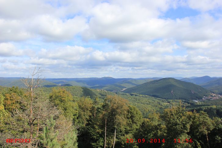 Schusterpfad, Blick vom Hühnerstein 